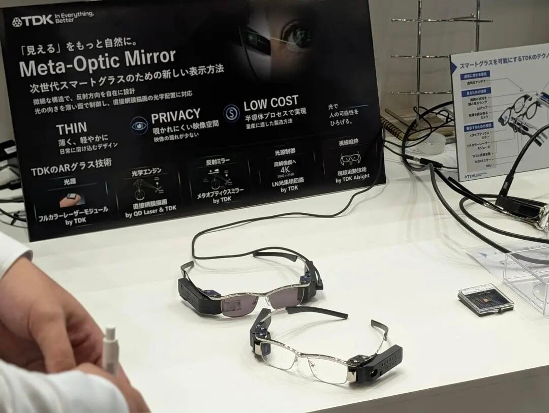 r/augmentedreality - I tried TDK's new meta-optic smart glasses today