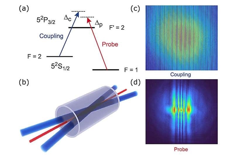 Discrete Optical Solitons Observed in Warm Rubidium Vapor